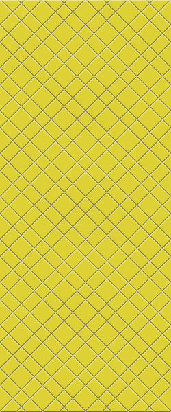 Yellow Basket Weave Tile Acrylic Shower Panel 2440mm x 1220mm ( 3mm Thick) - CladdTech