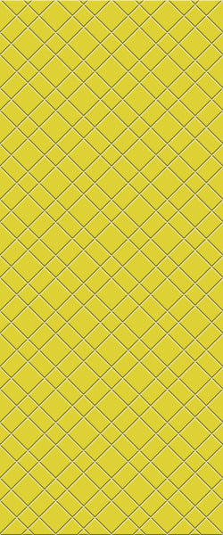 Yellow Basket Weave Tile Acrylic Shower Panel 2440mm x 1220mm ( 3mm Thick) - CladdTech