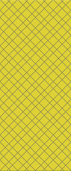 Yellow Basket Weave Tile Acrylic Shower Panel 2440mm x 1220mm ( 3mm Thick) - CladdTech