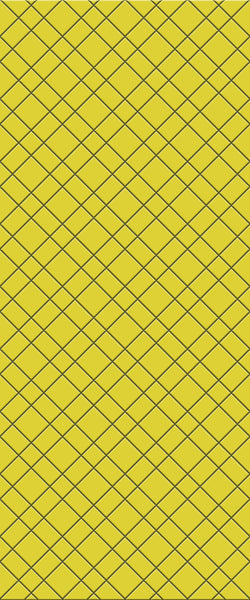 Yellow Basket Weave Tile Acrylic Shower Panel 2440mm x 1220mm ( 3mm Thick) - CladdTech