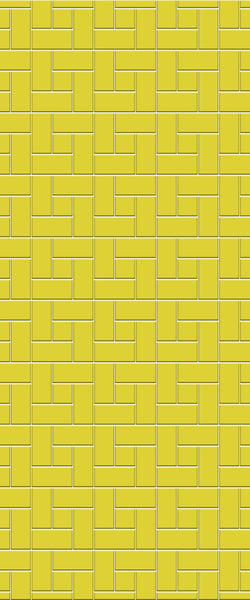 Yellow Windmill Tile Acrylic Shower Panel 2440mm x 1220mm ( 3mm Thick) - CladdTech