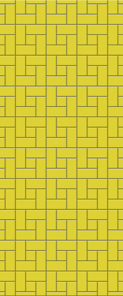 Yellow Windmill Tile Acrylic Shower Panel 2440mm x 1220mm ( 3mm Thick) - CladdTech