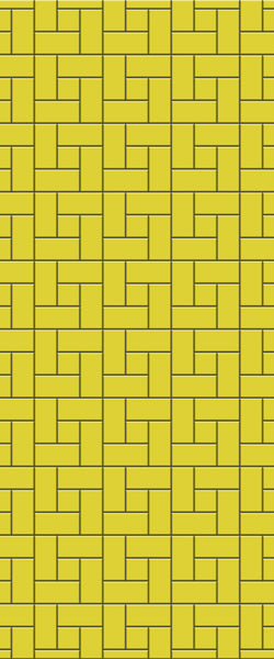 Yellow Windmill Tile Acrylic Shower Panel 2440mm x 1220mm ( 3mm Thick) - CladdTech