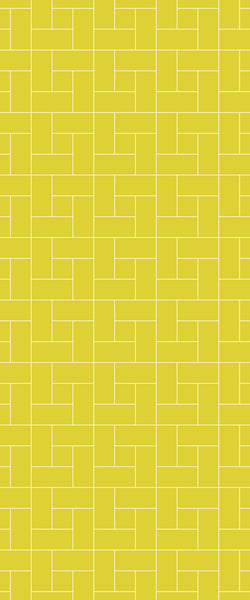 Yellow Windmill Tile Acrylic Shower Panel 2440mm x 1220mm ( 3mm Thick) - CladdTech
