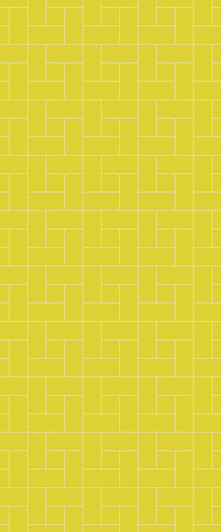 Yellow Windmill Tile Acrylic Shower Panel 2440mm x 1220mm ( 3mm Thick) - CladdTech