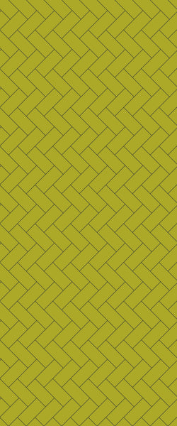 Yellow Diagonal Herringbone Tile Acrylic Shower Wall Panel 2440mm x 1220mm (3mm Thick) - CladdTech