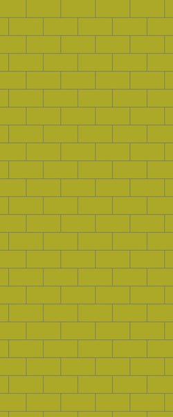 Yellow Subway Tile Acrylic Shower Wall Panel 2440mm x 1220mm ( 3mm Thick) - CladdTech