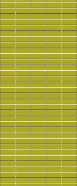 Yellow Horizontal Block Tile Acrylic Shower Panel 2440mm x 1220mm (3mm Thick) - CladdTech