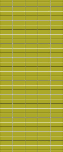 Yellow Horizontal Block Tile Acrylic Shower Panel 2440mm x 1220mm (3mm Thick) - CladdTech