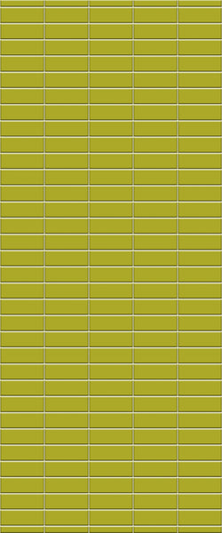 Yellow Horizontal Block Tile Acrylic Shower Panel 2440mm x 1220mm (3mm Thick) - CladdTech