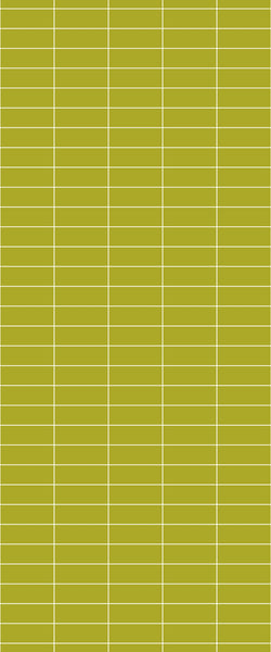 Yellow Horizontal Block Tile Acrylic Shower Panel 2440mm x 1220mm (3mm Thick) - CladdTech