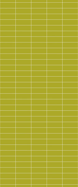 Yellow Horizontal Block Tile Acrylic Shower Panel 2440mm x 1220mm (3mm Thick) - CladdTech