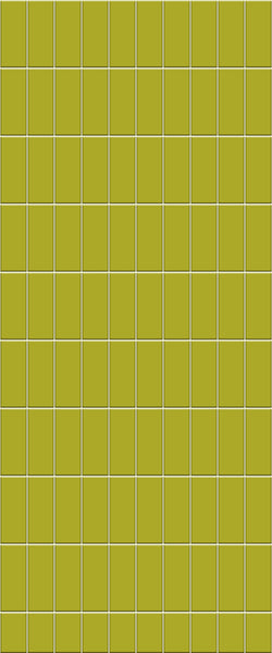 Yellow Vertical Block Tile Acrylic Shower Panel 2440mm x 1220mm ( 3mm Thick) - CladdTech