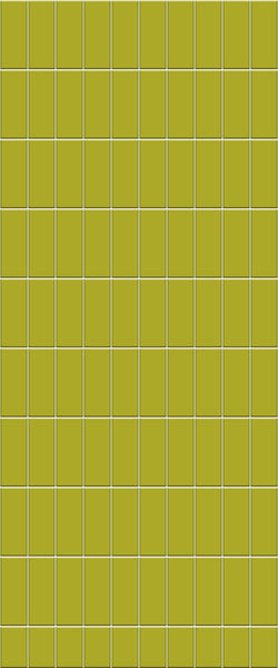 Yellow Vertical Block Tile Acrylic Shower Panel 2440mm x 1220mm ( 3mm Thick) - CladdTech