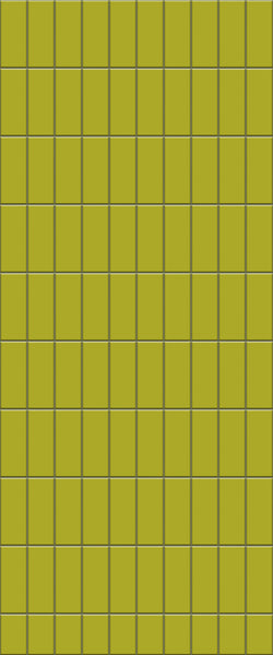 Yellow Vertical Block Tile Acrylic Shower Panel 2440mm x 1220mm ( 3mm Thick) - CladdTech