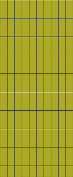 Yellow Vertical Block Tile Acrylic Shower Panel 2440mm x 1220mm ( 3mm Thick) - CladdTech