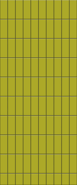 Yellow Vertical Block Tile Acrylic Shower Panel 2440mm x 1220mm ( 3mm Thick) - CladdTech