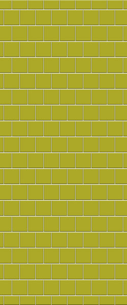 Yellow Large Square's Tile Acrylic Shower Wall Panel 2440mm x 1220mm ( 3mm Thick) - CladdTech