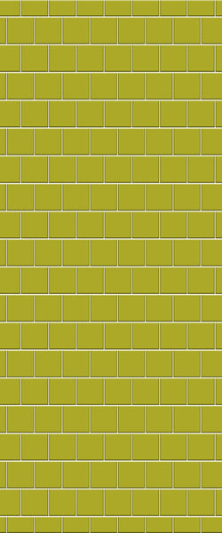 Yellow Large Square's Tile Acrylic Shower Wall Panel 2440mm x 1220mm ( 3mm Thick) - CladdTech