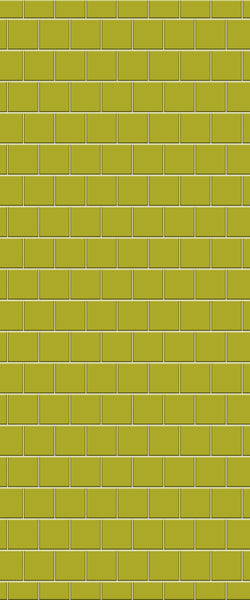 Yellow Large Square's Tile Acrylic Shower Wall Panel 2440mm x 1220mm ( 3mm Thick) - CladdTech