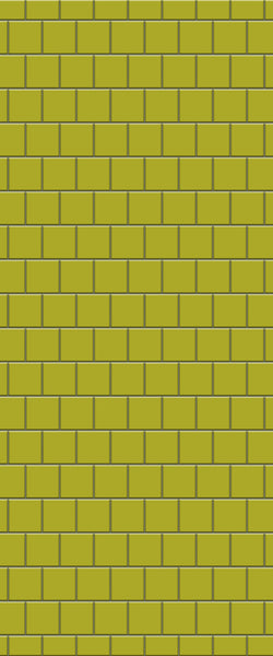 Yellow Large Square's Tile Acrylic Shower Wall Panel 2440mm x 1220mm ( 3mm Thick) - CladdTech