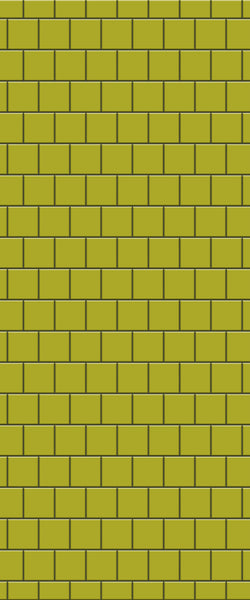 Yellow Large Square's Tile Acrylic Shower Wall Panel 2440mm x 1220mm ( 3mm Thick) - CladdTech
