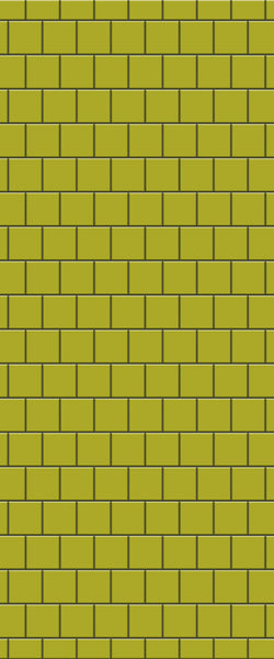 Yellow Large Square's Tile Acrylic Shower Wall Panel 2440mm x 1220mm ( 3mm Thick) - CladdTech