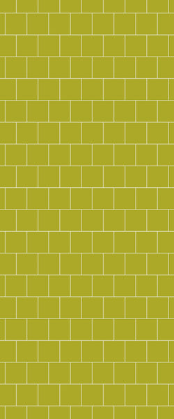 Yellow Large Square's Tile Acrylic Shower Wall Panel 2440mm x 1220mm ( 3mm Thick) - CladdTech