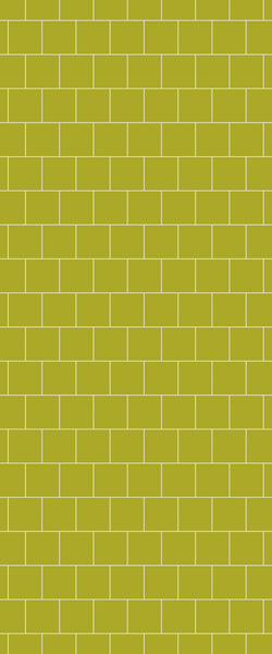 Yellow Large Square's Tile Acrylic Shower Wall Panel 2440mm x 1220mm ( 3mm Thick) - CladdTech
