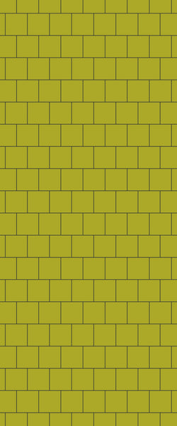 Yellow Large Square's Tile Acrylic Shower Wall Panel 2440mm x 1220mm ( 3mm Thick) - CladdTech