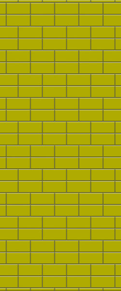 Yellow Brickbond Tile Acrylic Shower Wall Panel 2440mm x 1220mm ( 3mm Thick) - CladdTech