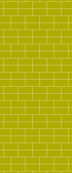 Yellow Brickbond Tile Acrylic Shower Wall Panel 2440mm x 1220mm ( 3mm Thick) - CladdTech