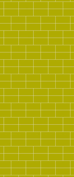 Yellow Brickbond Tile Acrylic Shower Wall Panel 2440mm x 1220mm ( 3mm Thick) - CladdTech