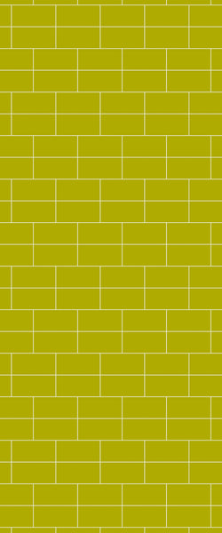 Yellow Brickbond Tile Acrylic Shower Wall Panel 2440mm x 1220mm ( 3mm Thick) - CladdTech