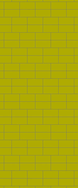 Yellow Brickbond Tile Acrylic Shower Wall Panel 2440mm x 1220mm ( 3mm Thick) - CladdTech