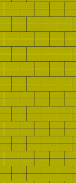 Yellow Brickbond Tile Acrylic Shower Wall Panel 2440mm x 1220mm ( 3mm Thick) - CladdTech