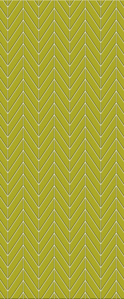 Yellow Chevron Tile Acrylic Shower Panel 2440mm x 1220mm ( 3mm Thick)