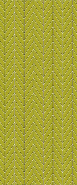 Yellow Chevron Tile Acrylic Shower Panel 2440mm x 1220mm ( 3mm Thick)
