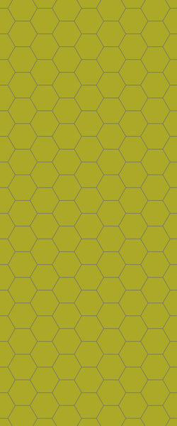 Yellow Hexagon Tile Acrylic Wall Panel 2440mm x 1220mm (3mm Thick) - CladdTech