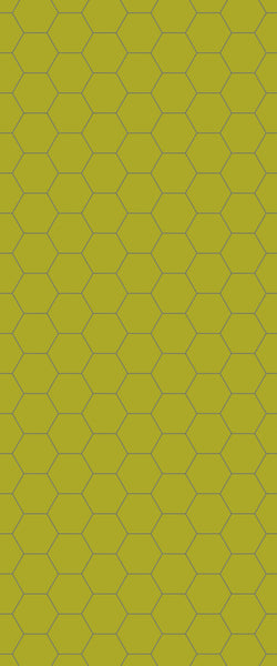 Yellow Hexagon Tile Acrylic Wall Panel 2440mm x 1220mm (3mm Thick) - CladdTech