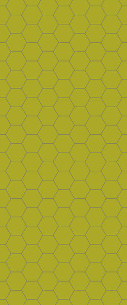Yellow Hexagon Tile Acrylic Wall Panel 2440mm x 1220mm (3mm Thick) - CladdTech