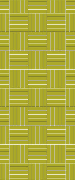 Yellow Mosaic Tile Acrylic Shower Panel 2440mm x 1220mm ( 3mm Thick) - CladdTech