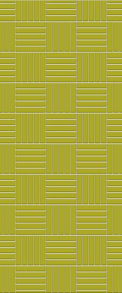 Yellow Mosaic Tile Acrylic Shower Panel 2440mm x 1220mm ( 3mm Thick) - CladdTech
