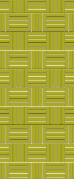 Yellow Mosaic Tile Acrylic Shower Panel 2440mm x 1220mm ( 3mm Thick) - CladdTech