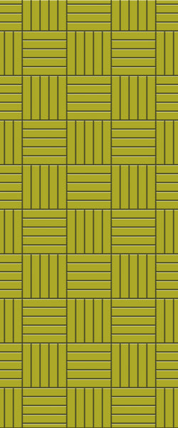Yellow Mosaic Tile Acrylic Shower Panel 2440mm x 1220mm ( 3mm Thick) - CladdTech
