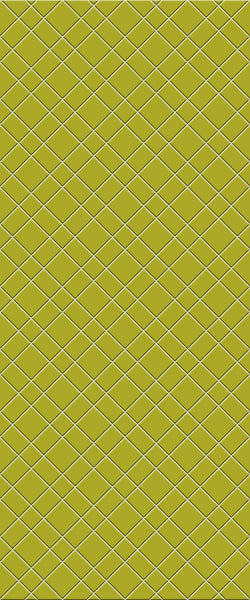 Yellow Basket Weave Tile Acrylic Shower Panel 2440mm x 1220mm ( 3mm Thick) - CladdTech