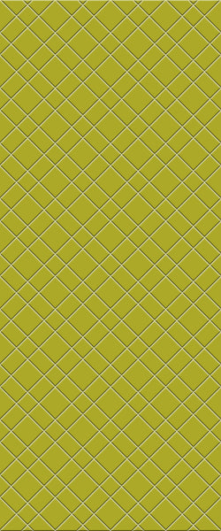 Yellow Basket Weave Tile Acrylic Shower Panel 2440mm x 1220mm ( 3mm Thick) - CladdTech