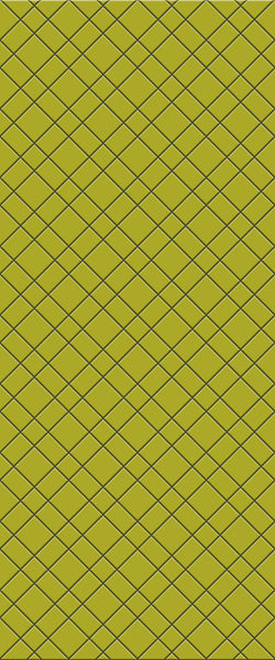 Yellow Basket Weave Tile Acrylic Shower Panel 2440mm x 1220mm ( 3mm Thick) - CladdTech