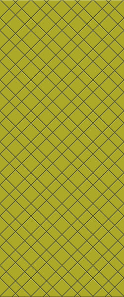 Yellow Basket Weave Tile Acrylic Shower Panel 2440mm x 1220mm ( 3mm Thick) - CladdTech