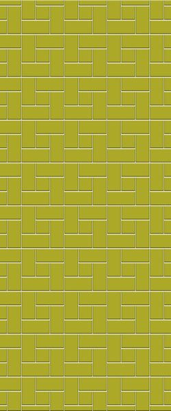 Yellow Windmill Tile Acrylic Shower Panel 2440mm x 1220mm ( 3mm Thick) - CladdTech